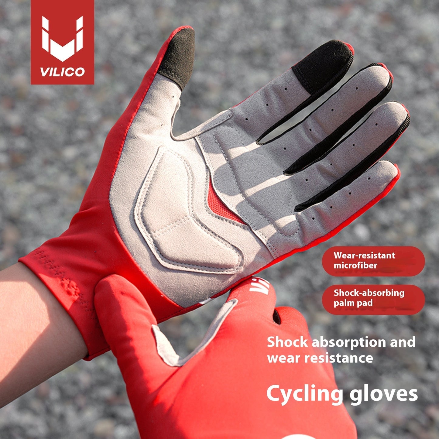 Spring & Summer Outdoor Mountain Bike Riding Gloves – Thin Shock Absorption