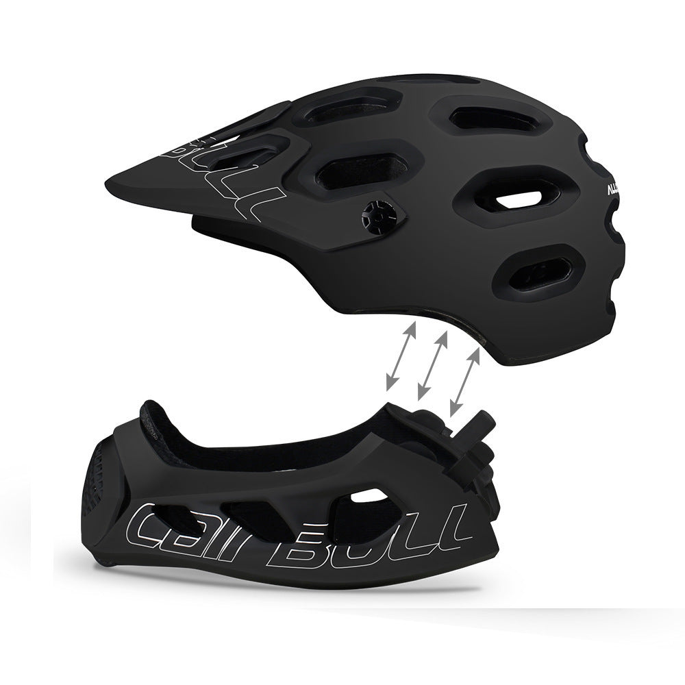 Mountain cross-country bicycle full helmet