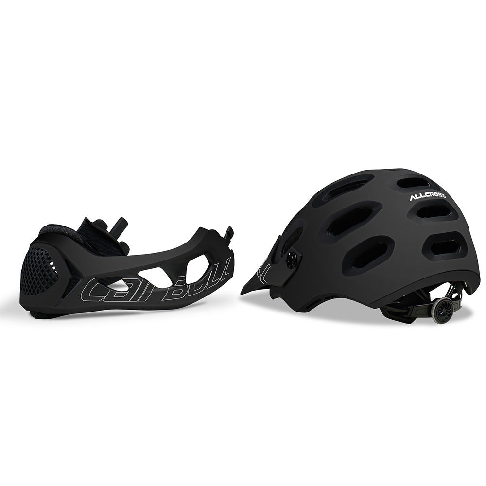 Mountain cross-country bicycle full helmet