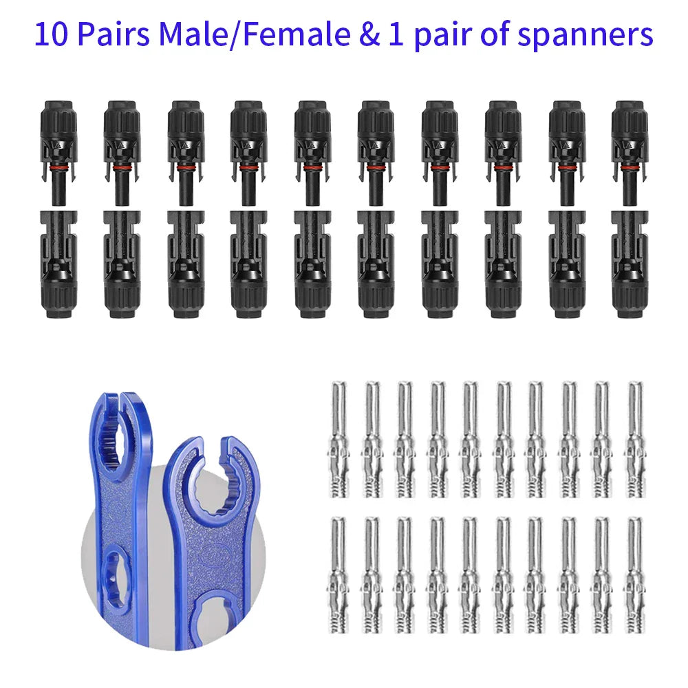 Solar Connectors Male & Female IP67 Waterproof - Renewable Depot