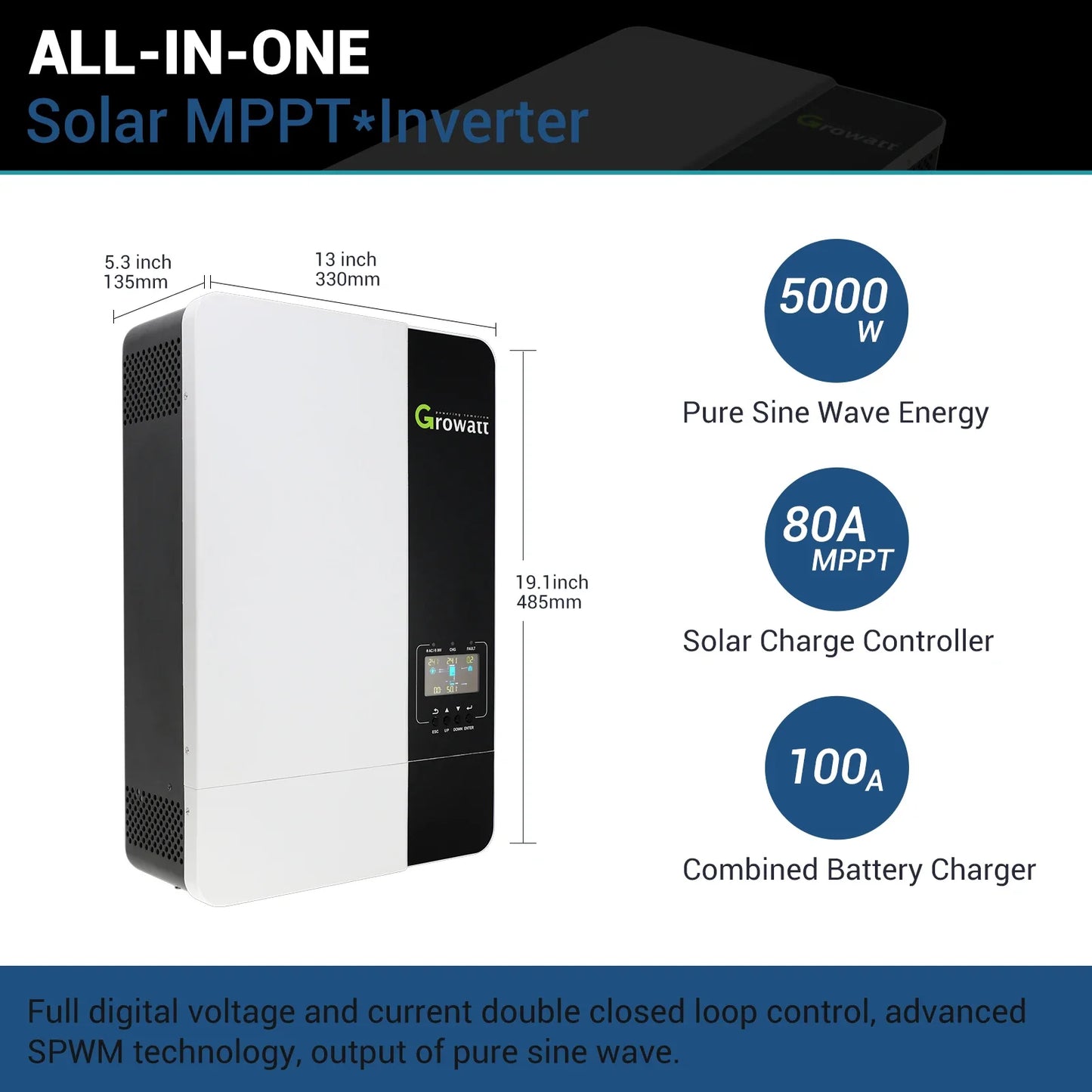 Growatt Inverter SPF3500/5000ES - Renewable Depot