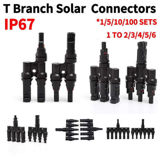 Solar Panel Parallel Connectors-T Branch 3/4/5/6/7Way - Renewable Depot