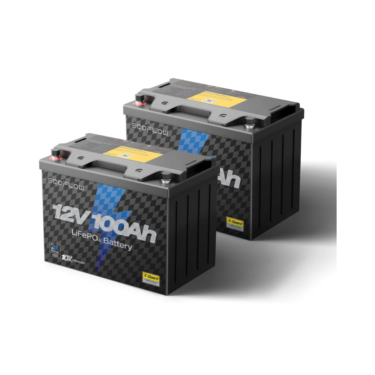 ECOFLOW 12V 100Ah LiFePO4 Battery - Built-In 100A BMS - Renewable Depot