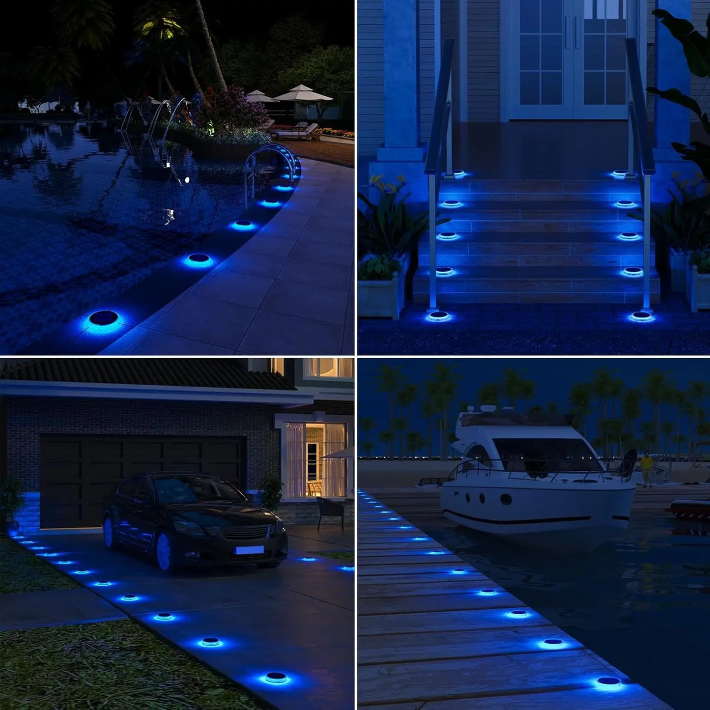 Solar Dock & Driveway Lights – Waterproof Outdoor Deck Lights