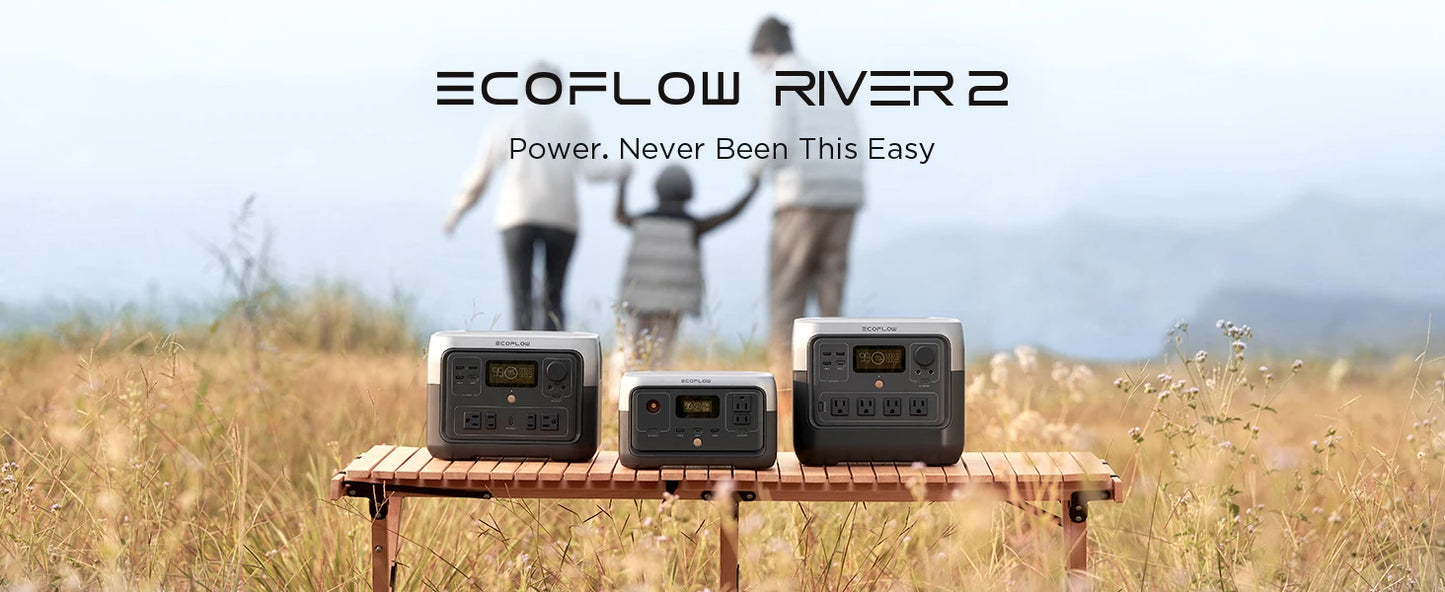 ECOFLOW RIVER 2 Portable Power Station - 256Wh LiFePO4 Battery - Renewable Depot