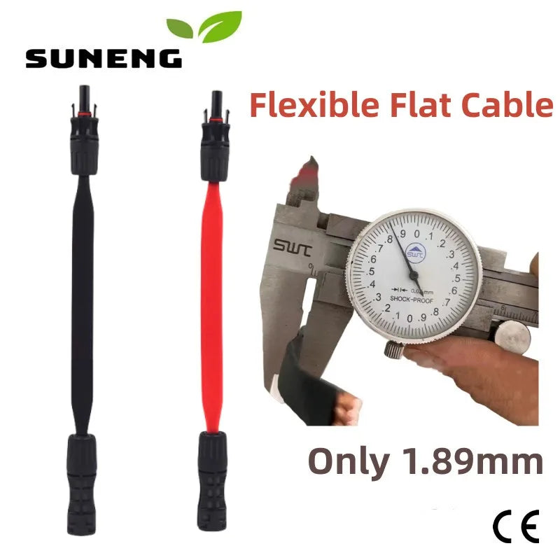 Super Flat MC4 - Solar Panel Connector Cable - Renewable Depot