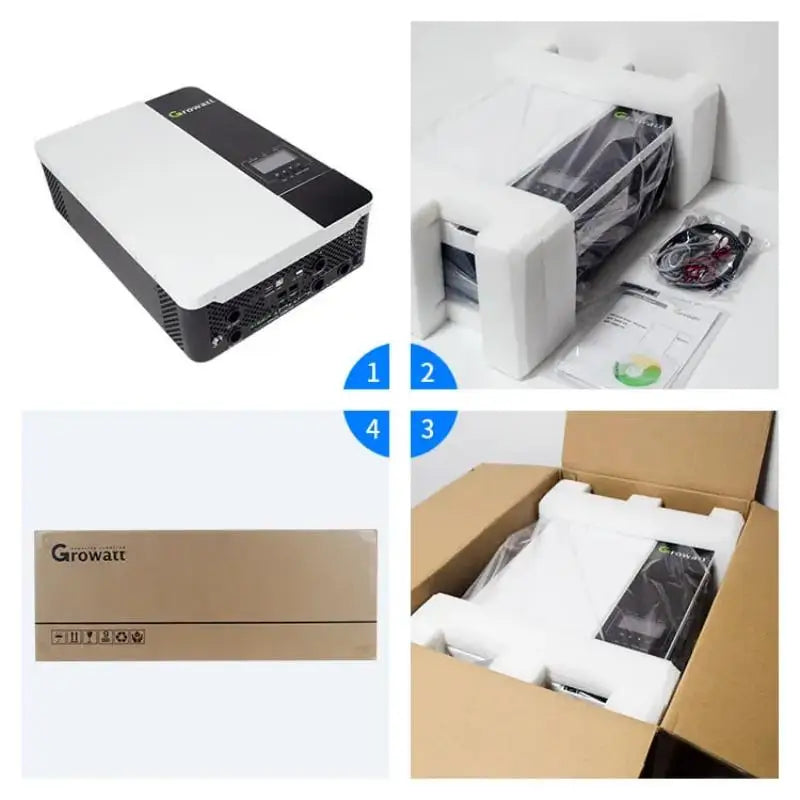US Version - Growatt SPF 3000TL LVM-ES 120Vac Output Split-phase Off Grid Inverter With Wifi - Renewable Depot