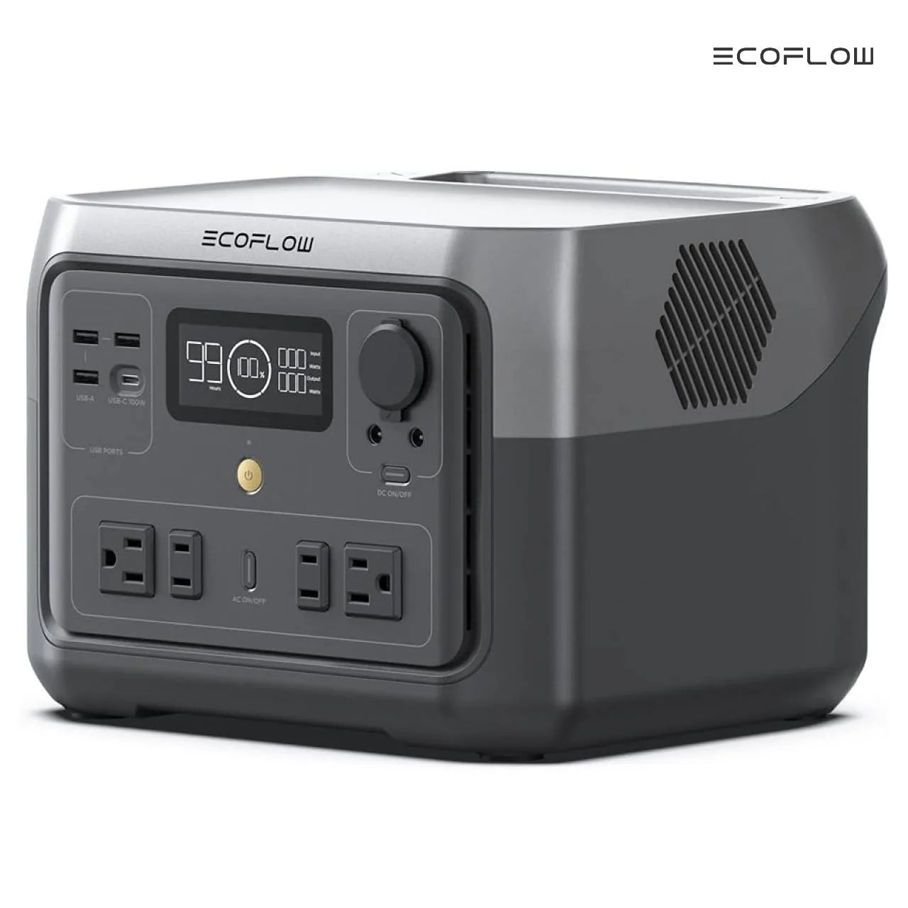ECOFLOW Portable Power Station RIVER 2 Max, 499Wh/512Wh LiFePO4 Battery - Renewable Depot
