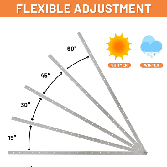 45inch Adjustable Solar Panel Tilt Mount Brackets - Renewable Depot