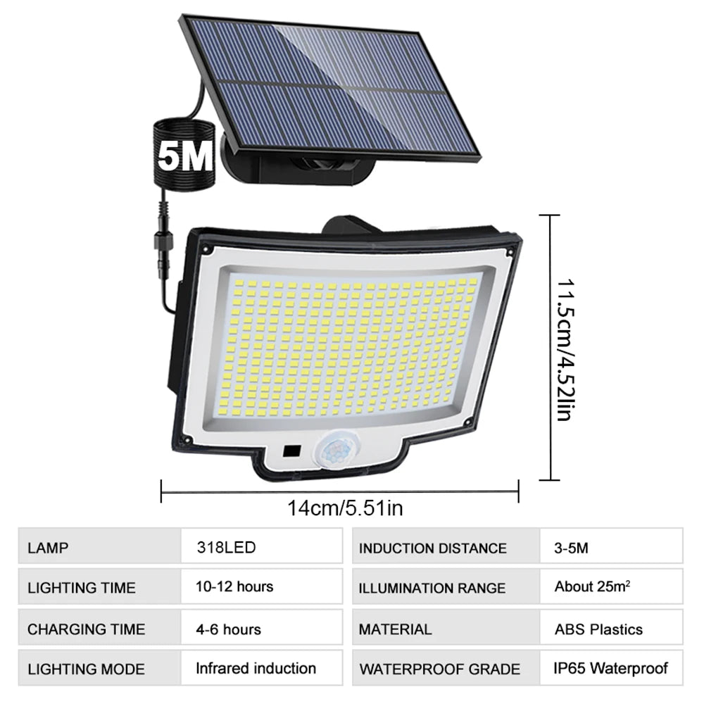 Solar Motion sensor security light
