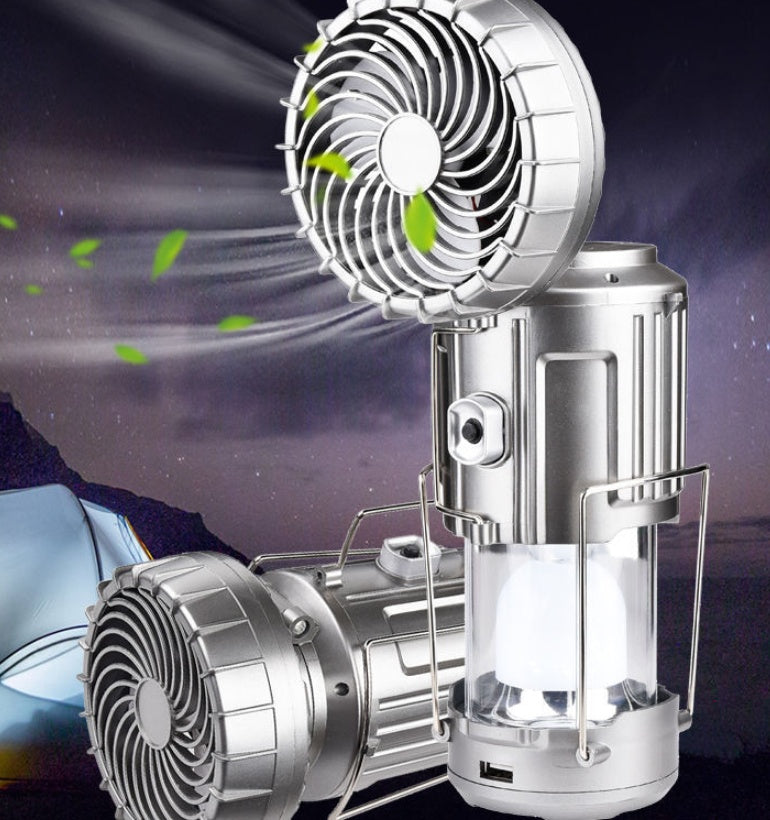 Solar-Powered Fan Lantern