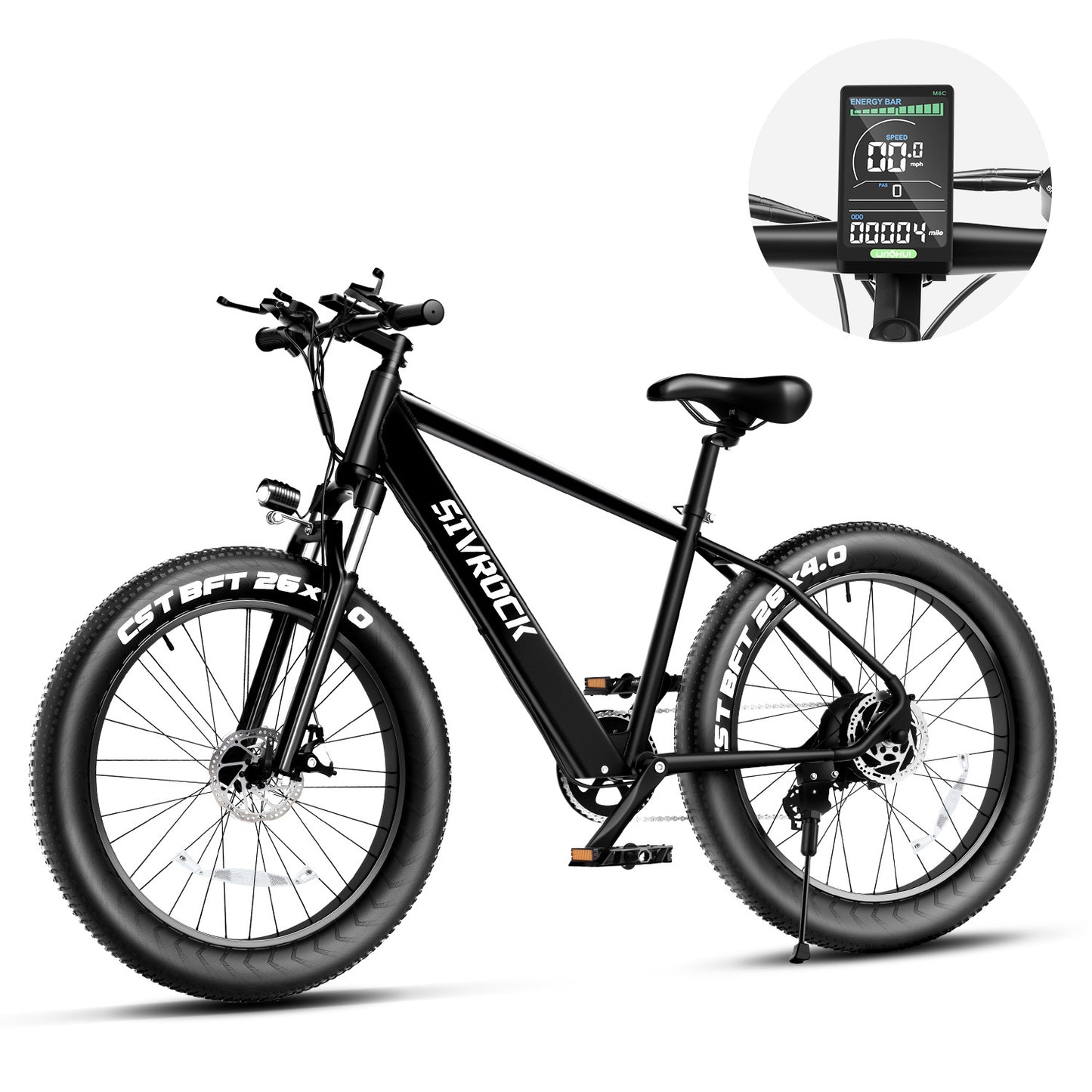 Electric Bike - 26" x 4.0" Fat Tire Electric Mountain Bicycle - US