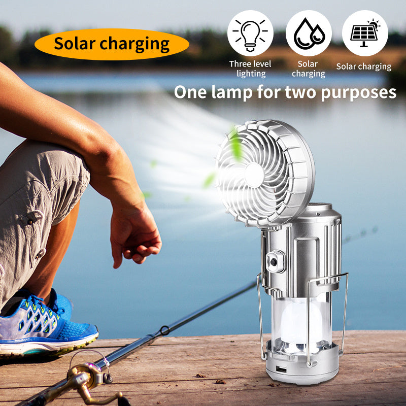 Solar-Powered Fan Lantern