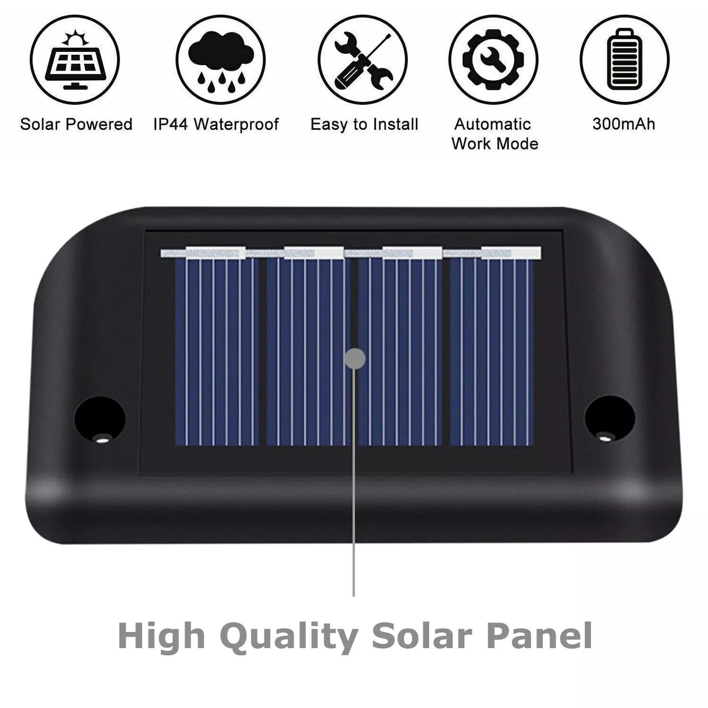 Solar LED Deck Step Lights 4 Pack