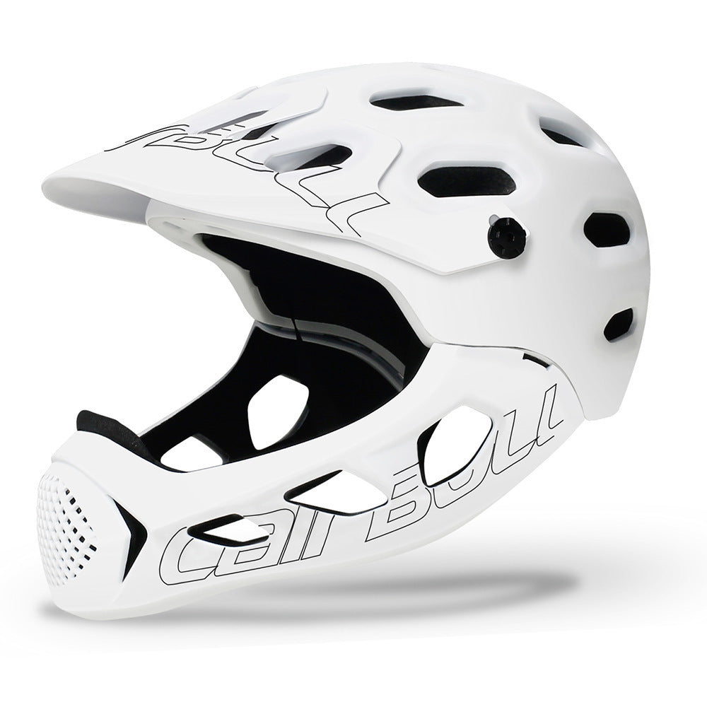 Mountain cross-country bicycle full helmet