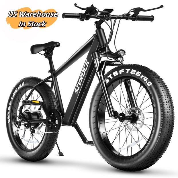 Electric Bike - 26" x 4.0" Fat Tire Electric Mountain Bicycle - US