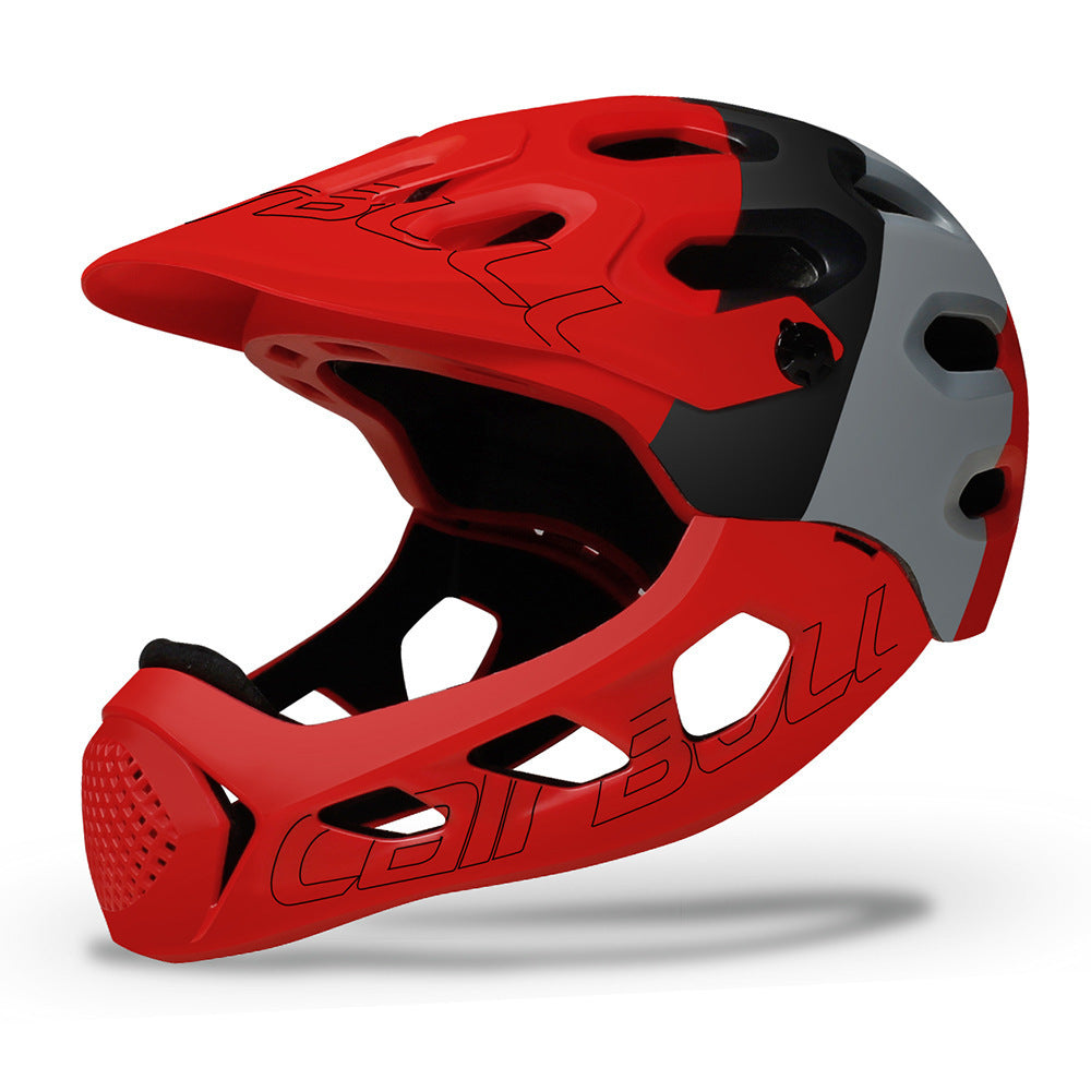Mountain cross-country bicycle full helmet