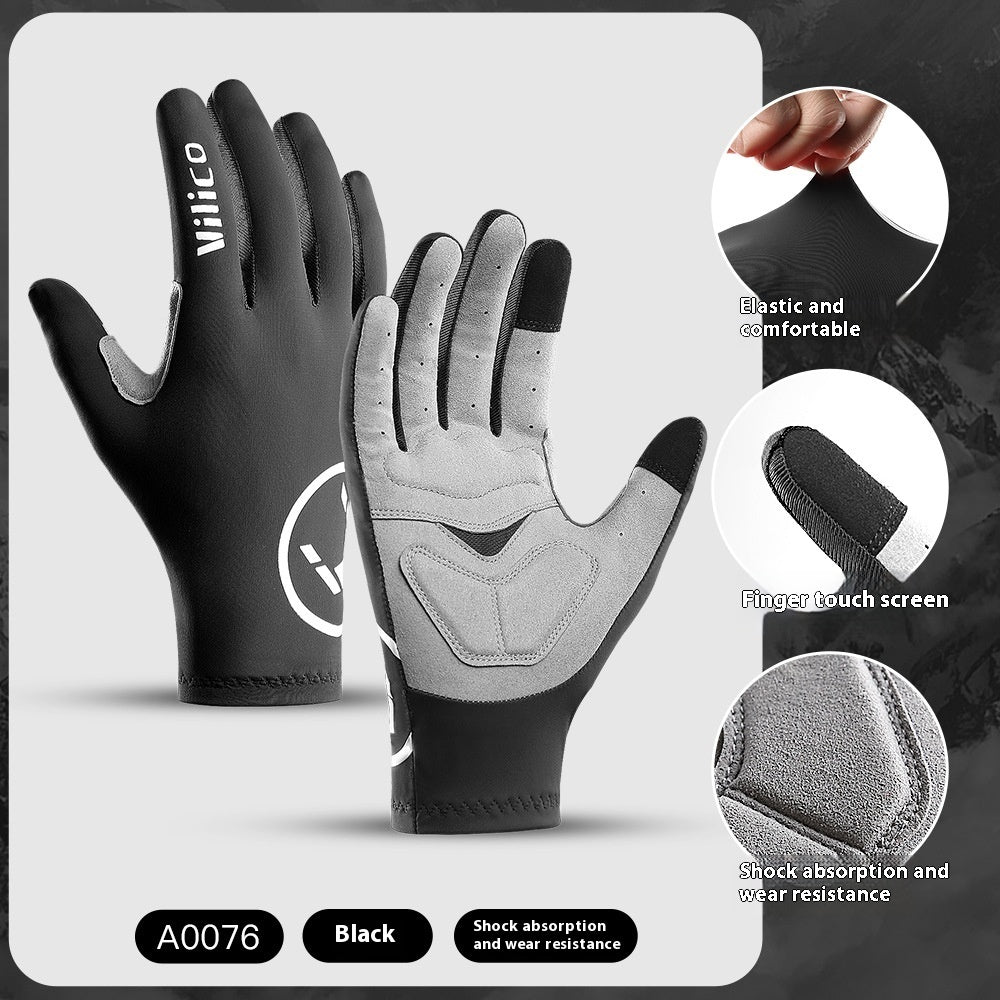 Spring & Summer Outdoor Mountain Bike Riding Gloves – Thin Shock Absorption