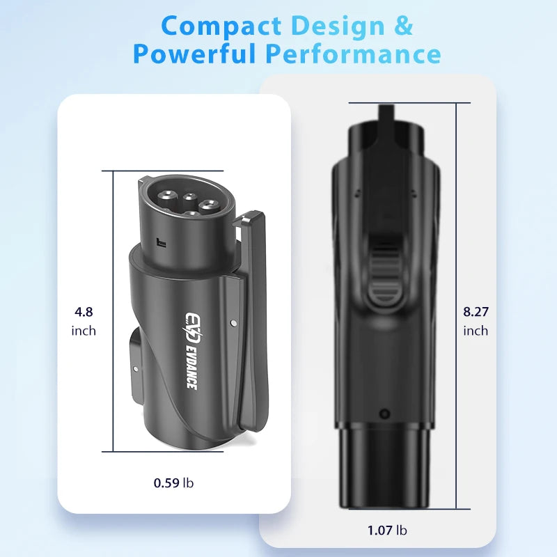 Tesla to J1772 EV Adapter Max 80A 250V 20kW