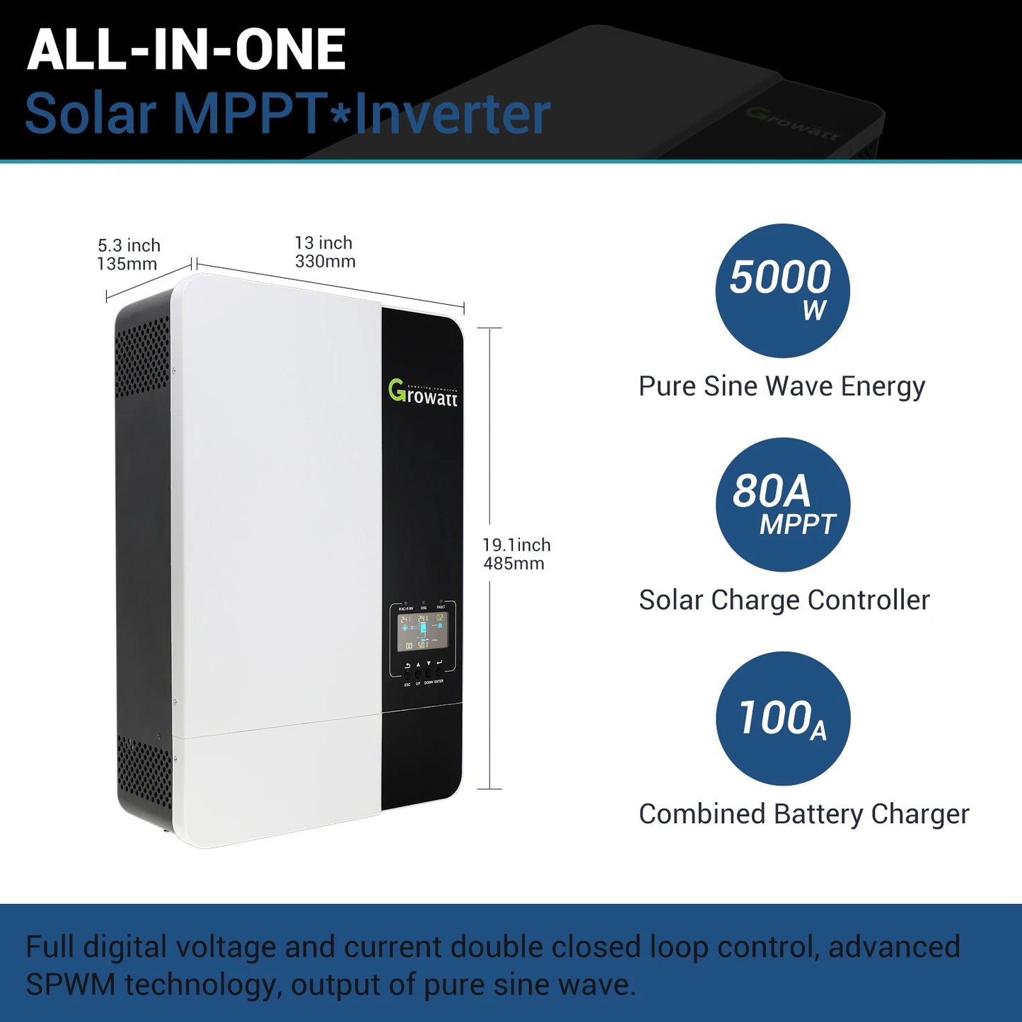 Growatt SPF3500/5000ES Invertor 3500W 5000W