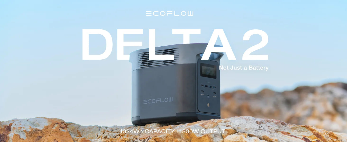 ECOFLOW Portable Power Station DELTA 2, 950Wh LiFePO4 (LFP) Battery - Renewable Depot