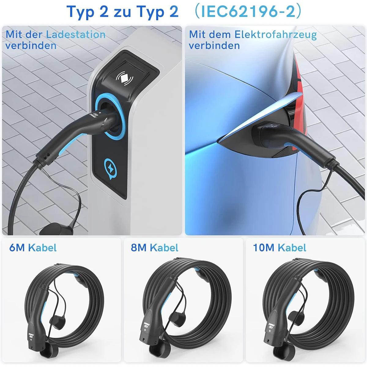 Portable EV Charging Extension Cable