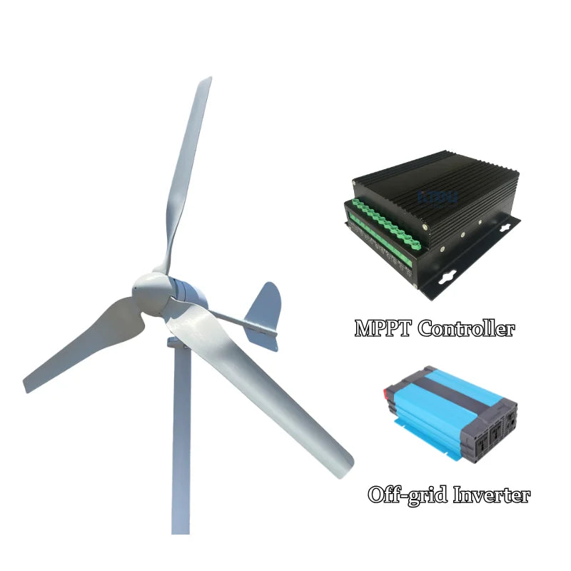 High-Performance Horizontal Wind Turbine Generator - 2KW 5KW 10KW Options with Magnetic Dynamo Technology