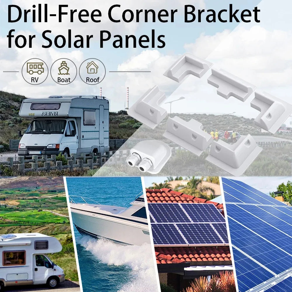 RV Roof Solar Panel Mounting Bracket Kit