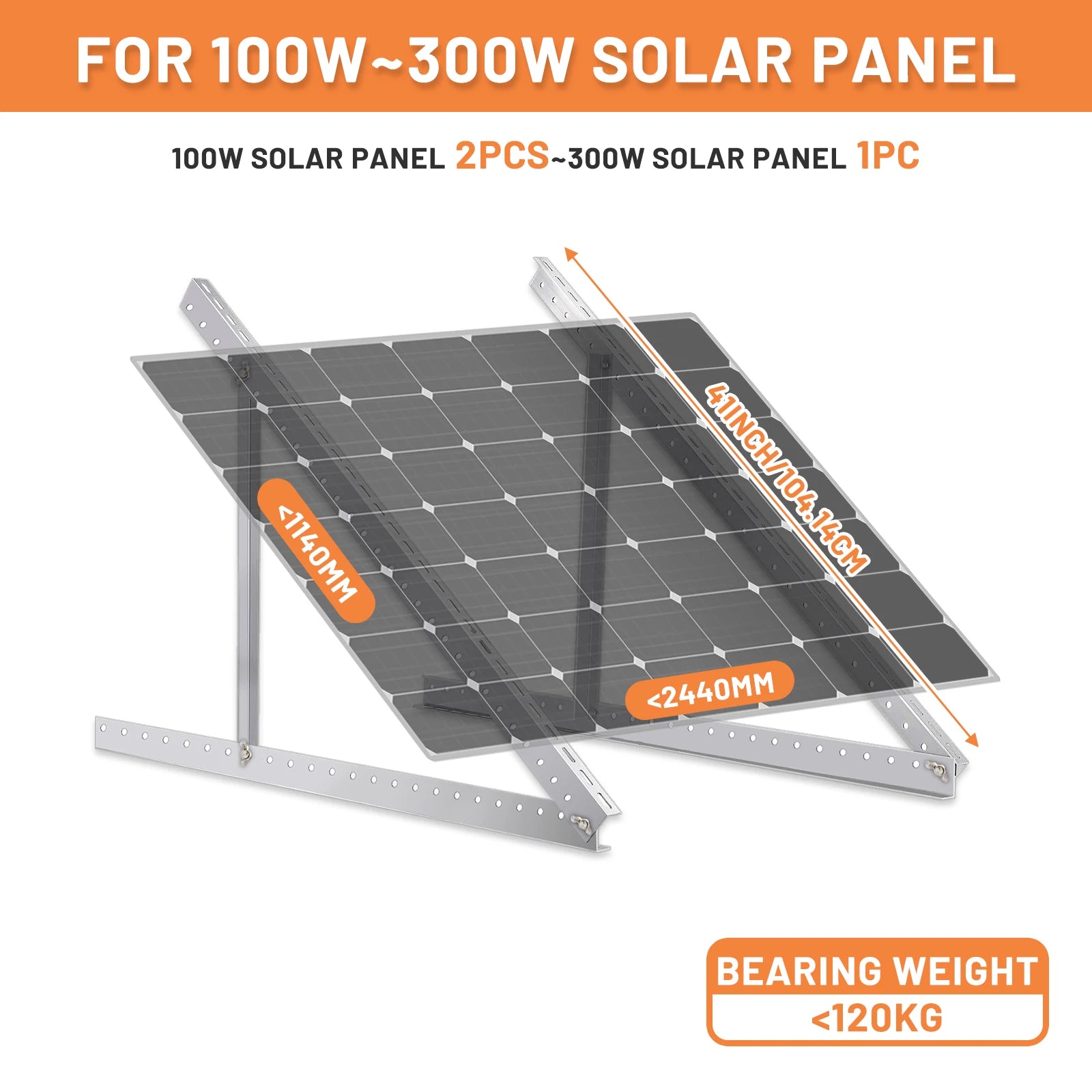 45inch Adjustable Solar Panel Tilt Mount Brackets - Renewable Depot