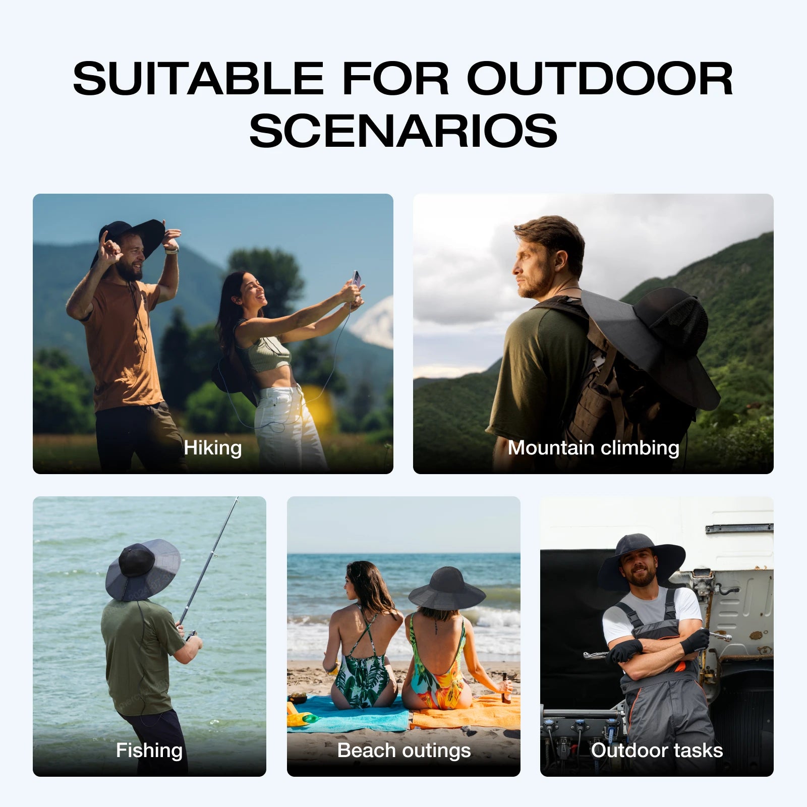 EcoFlow Power Hat: The Ultimate Solar Charging Hat for Outdoor Adventures - Medium - Renewable Depot