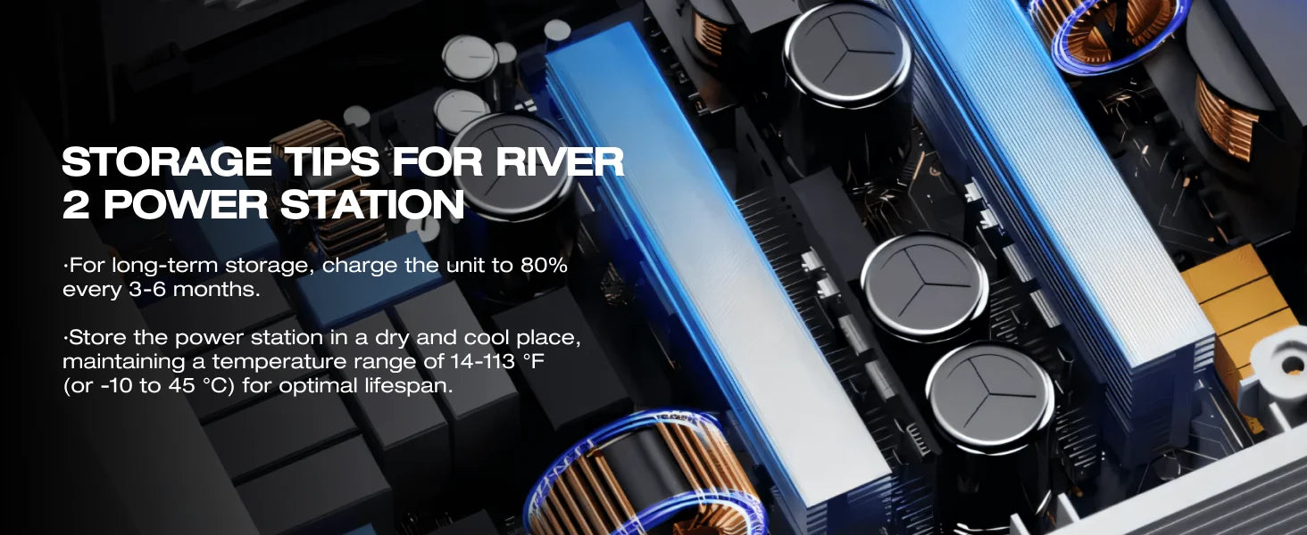 ECOFLOW RIVER 2 Portable Power Station - 256Wh LiFePO4 Battery - Renewable Depot