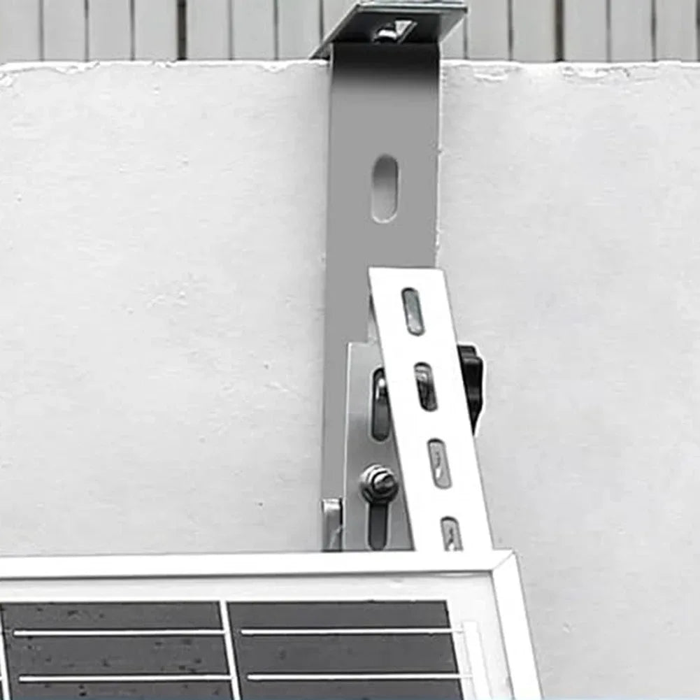 Adjustable Rust-Resistant Solar Panel Holder Hooks – Balcony PV Mount Brackets (Set of 2)