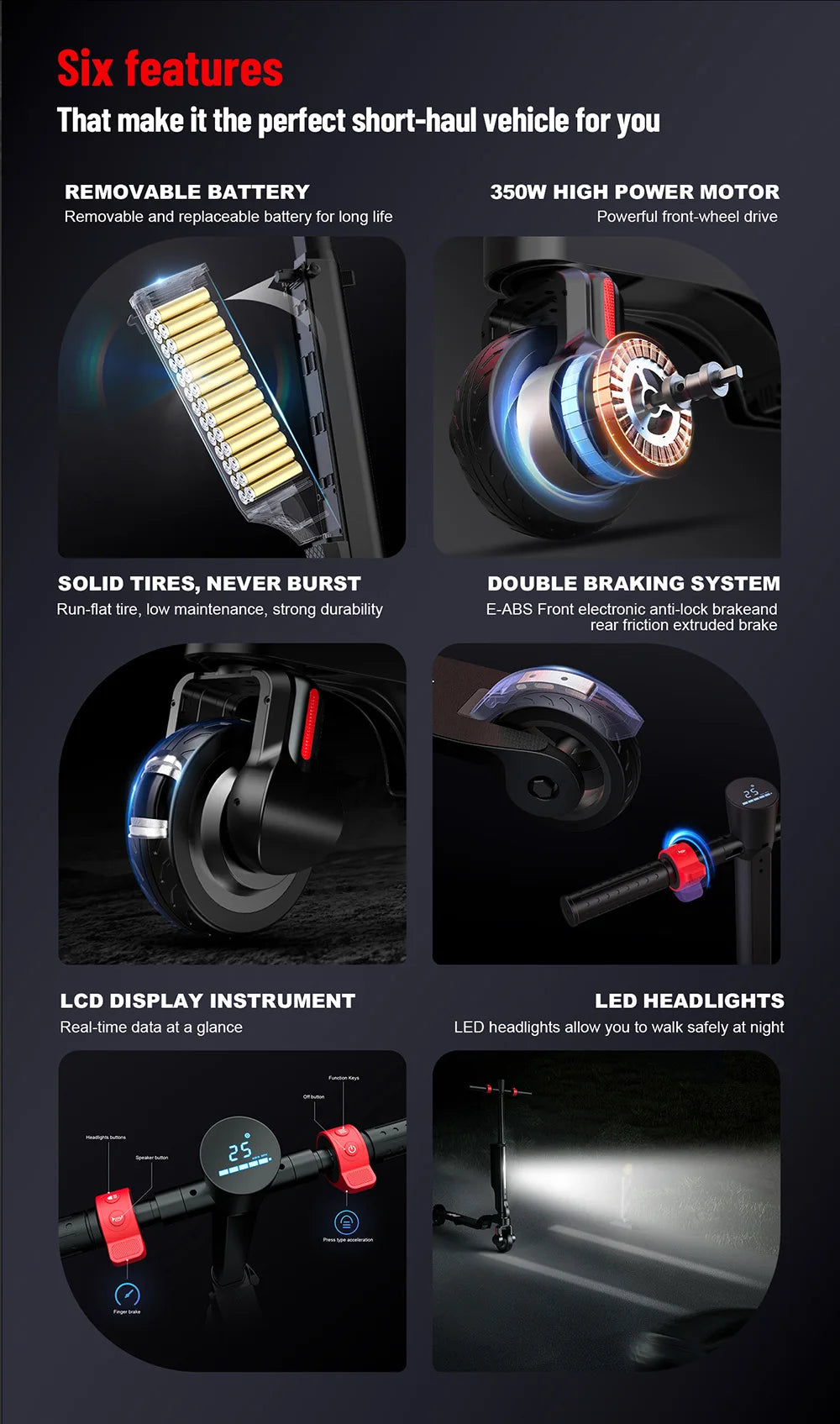HX X6 Electric Scooter – Foldable E-Scooter