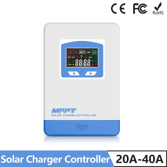 Advanced MPPT Solar Charge Controller - Professional 12V/24V Auto Battery Management System