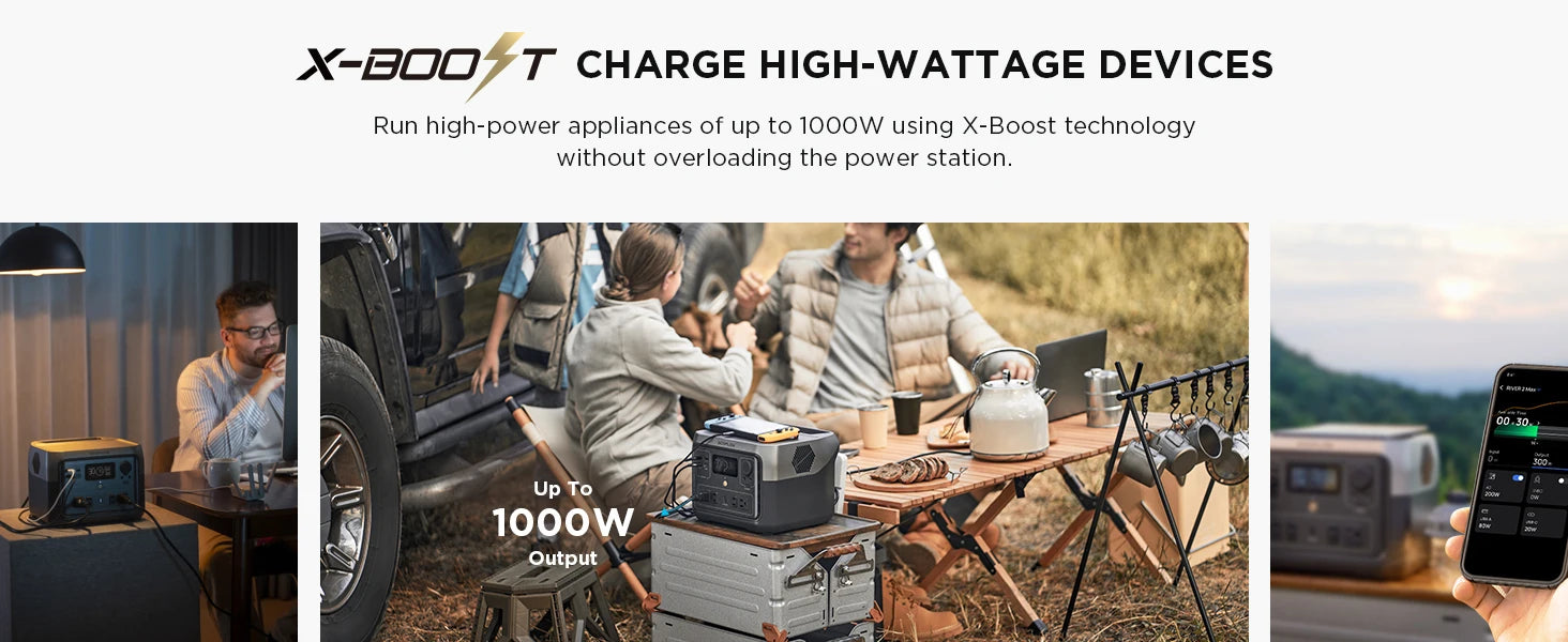 ECOFLOW Portable Power Station RIVER 2 Max, 499Wh/512Wh LiFePO4 Battery - Renewable Depot