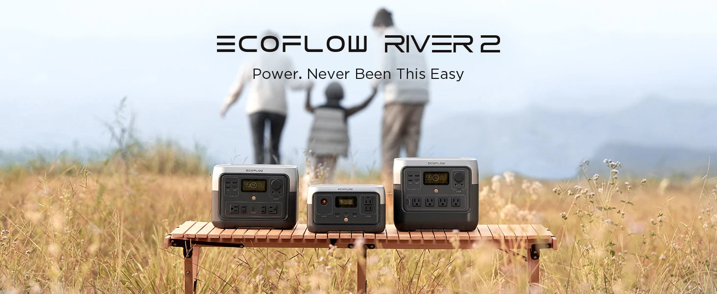 ECOFLOW RIVER 2 Portable Power Station - 256Wh LiFePO4 Battery - Renewable Depot