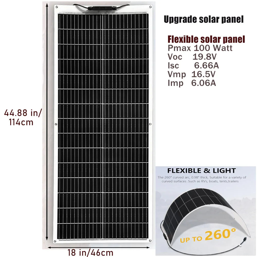 Flexible solar panel
