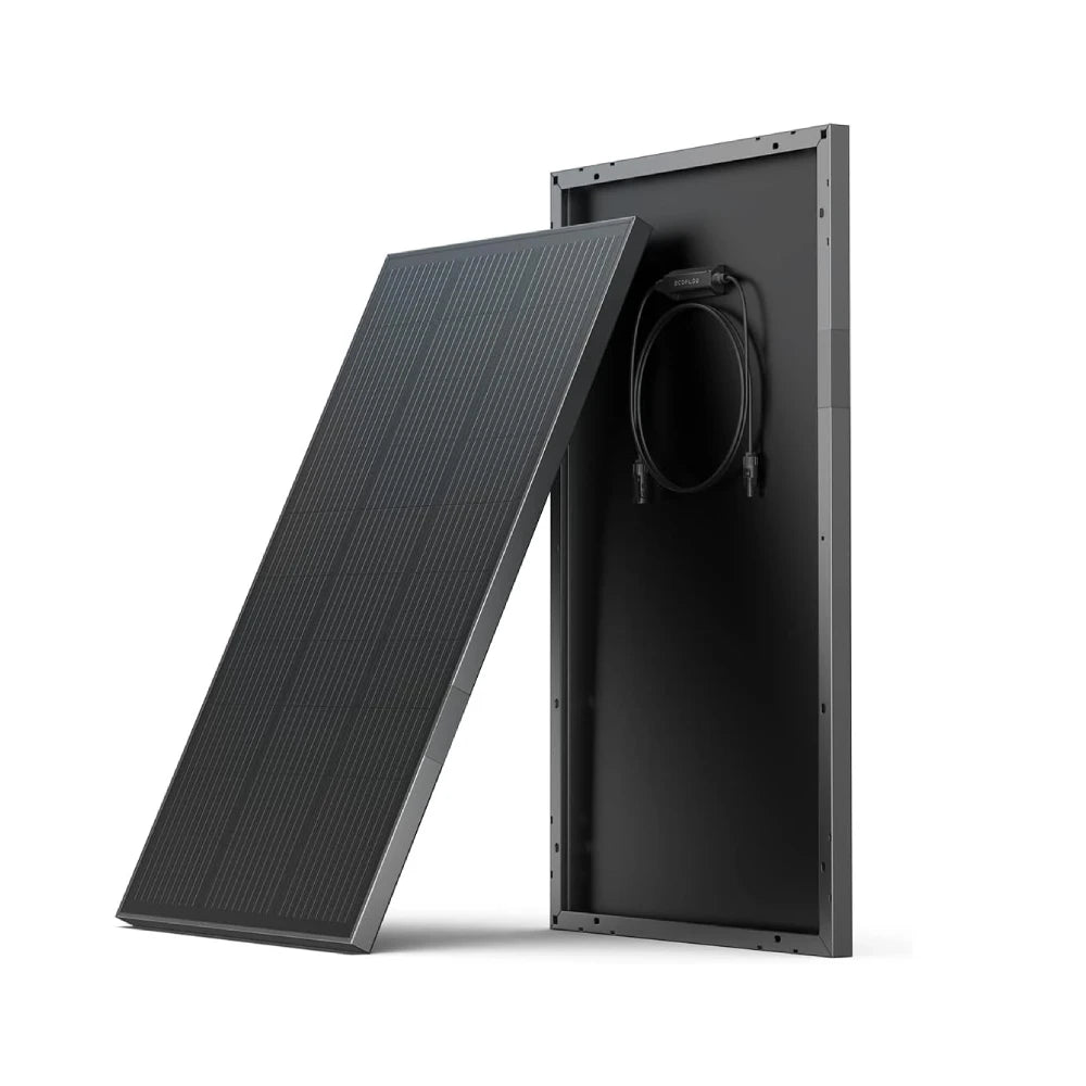 ECOFLOW 100W 12V Solar Panels, High Efficiency Monocrystalline PV Modules, IP68 Waterproofing - Renewable Depot