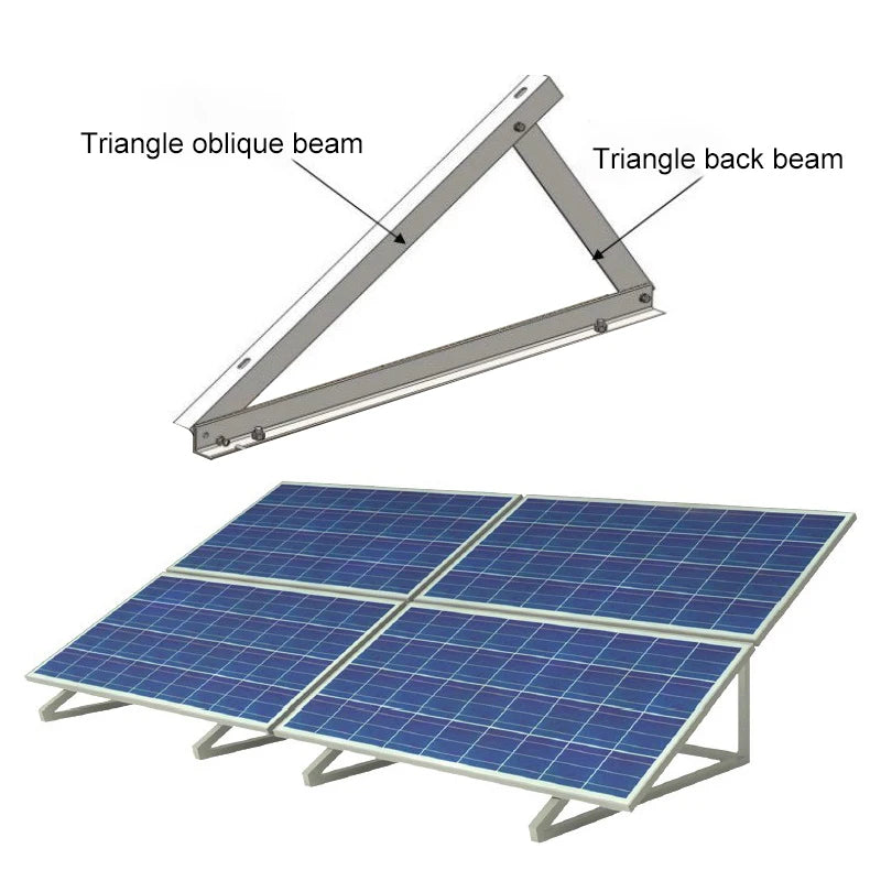 28“ Inch 712MM Triangle Aluminium Solar Panel Mounting Bracket - Renewable Depot