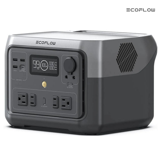 ECOFLOW Portable Power Station RIVER 2 Max, 499Wh/512Wh LiFePO4 Battery - Renewable Depot