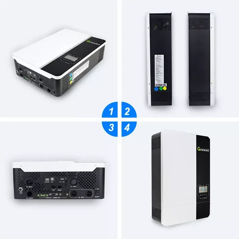 US Version - Growatt SPF 3000TL LVM-ES 120Vac Output Split-phase Off Grid Inverter With Wifi - Renewable Depot