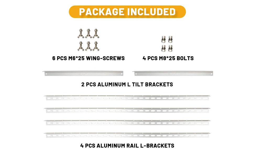 45inch Adjustable Solar Panel Tilt Mount Brackets - Renewable Depot