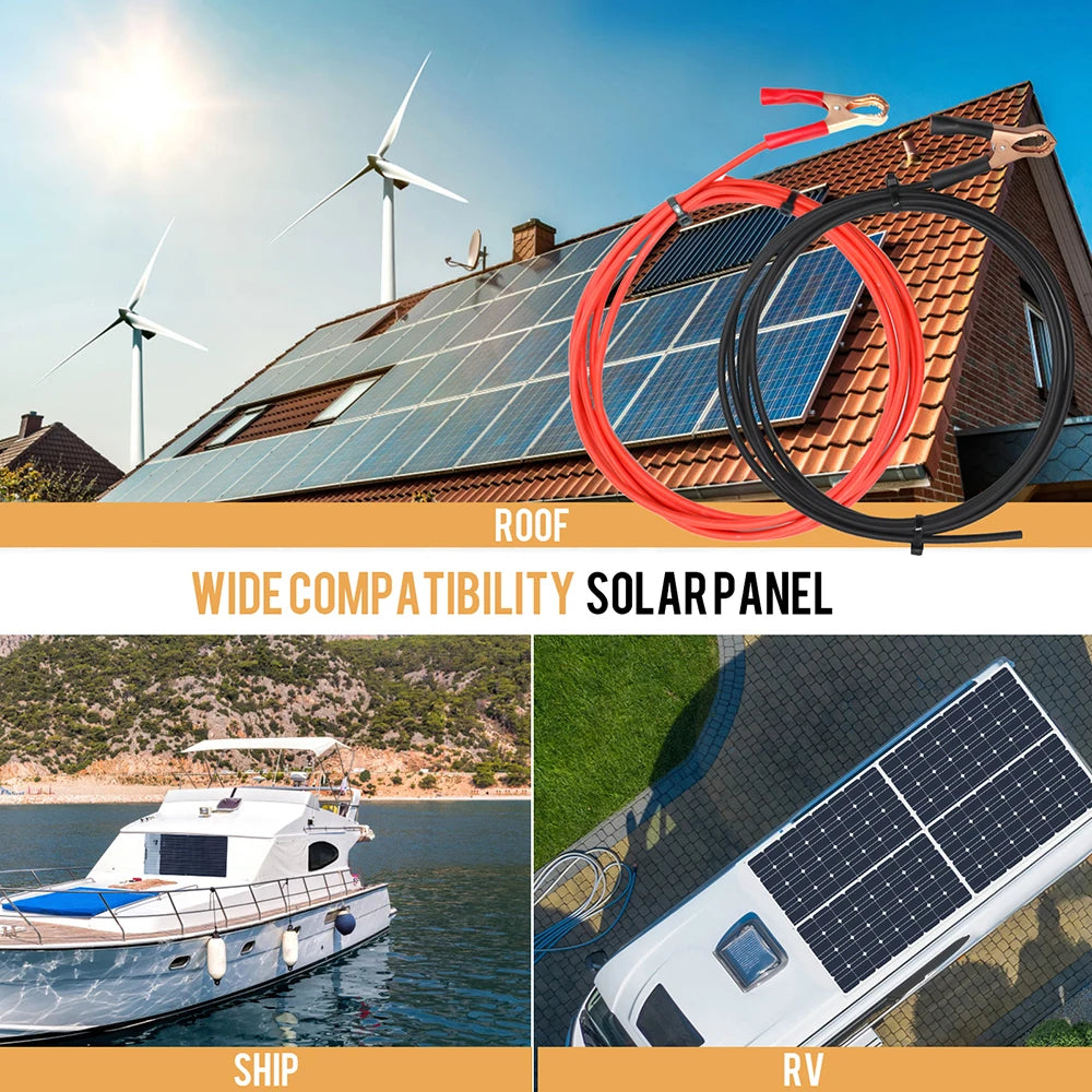 Solar Cable with Alligator clips