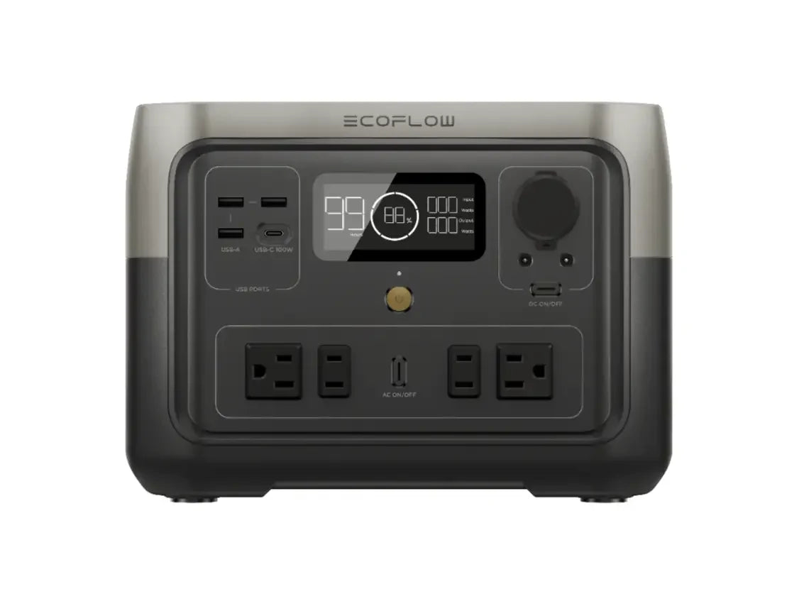 ECOFLOW Portable Power Station RIVER 2 Max, 499Wh/512Wh LiFePO4 Battery - Renewable Depot