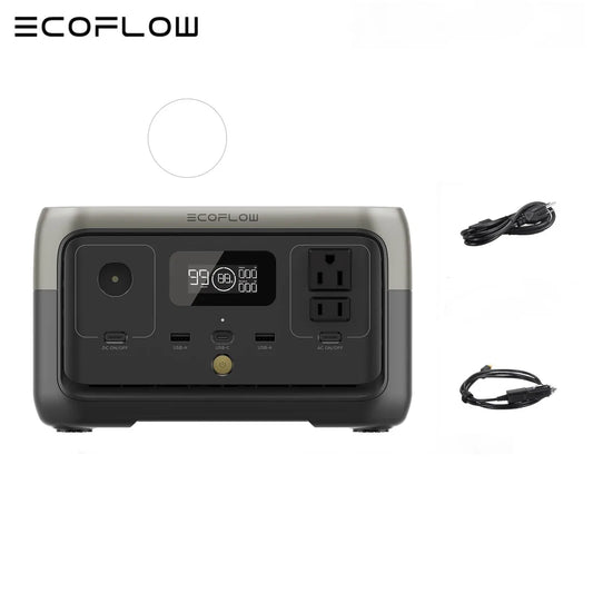 ECOFLOW RIVER 2 Portable Power Station - 256Wh LiFePO4 Battery - Renewable Depot