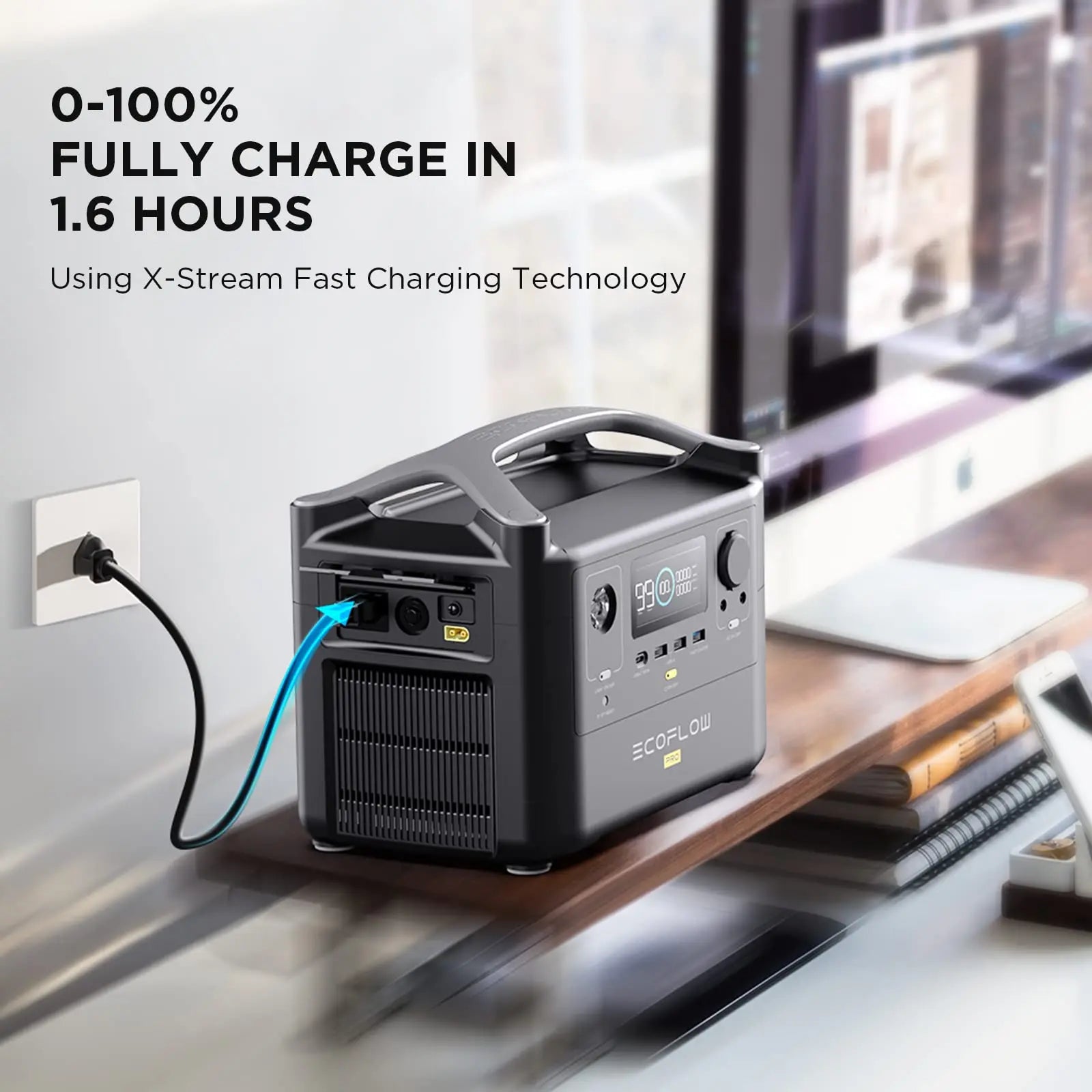 ECOFLOW RIVER Pro Portable Power Station 720Wh - US plug - Renewable Depot