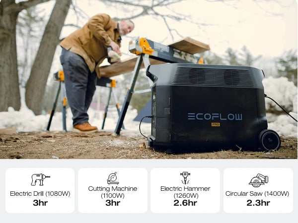 ECOFLOW Portable Power Station 3600Wh DELTA Pro - Lifepo4 - Renewable Depot