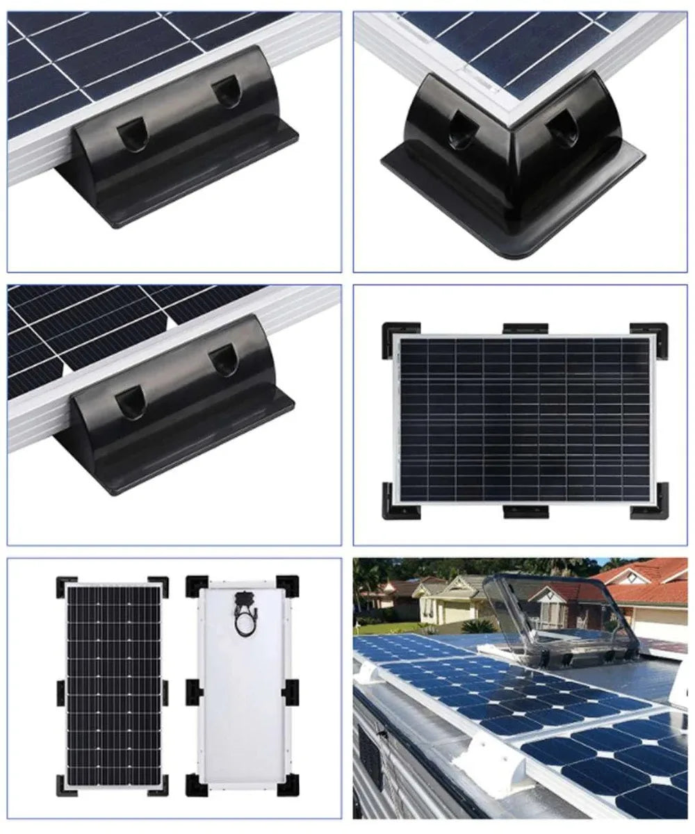 RV Roof Solar Panel Mounting Bracket Kit