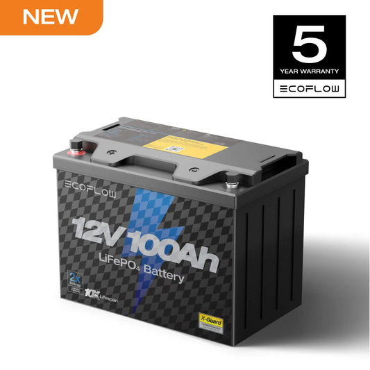 ECOFLOW 12V 100Ah LiFePO4 Battery - Built-In 100A BMS - Renewable Depot