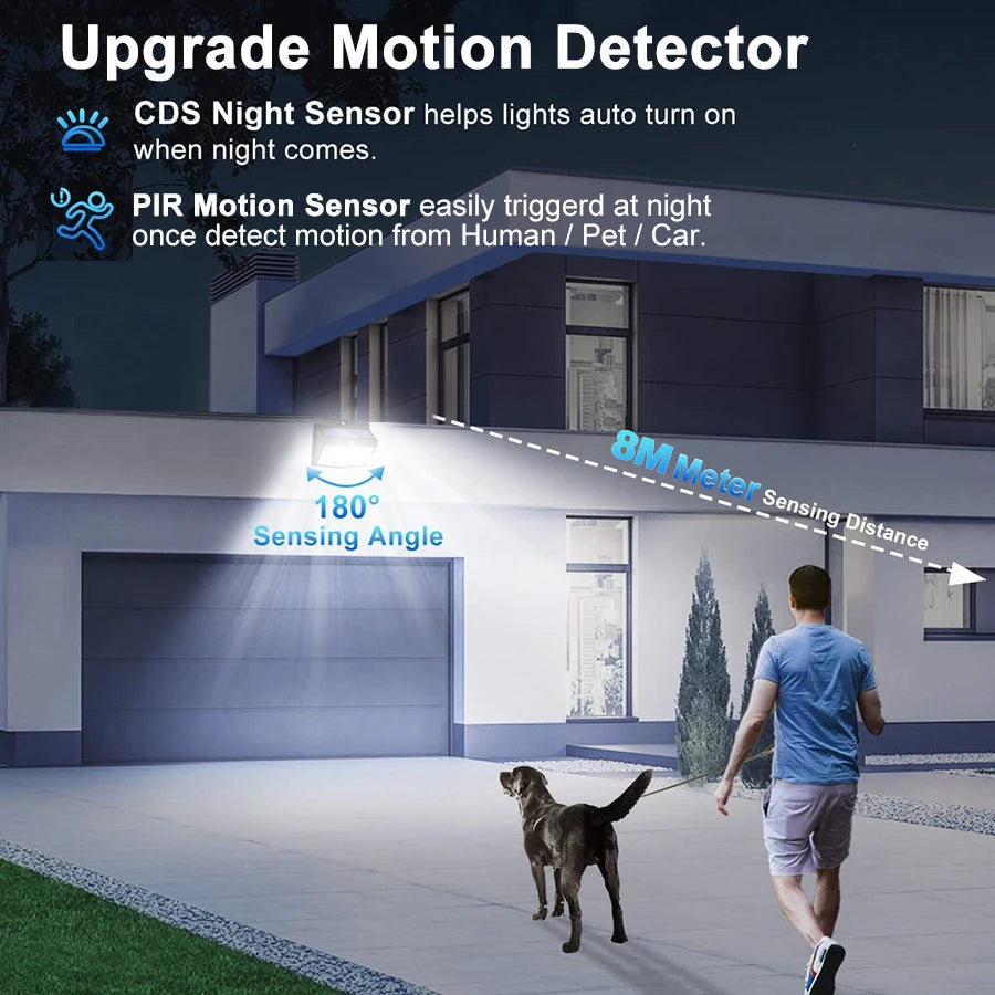138 LED Solar Outdoor Lights